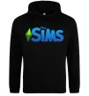 Чоловіча толстовка (худі) The Sims logo Чорний фото