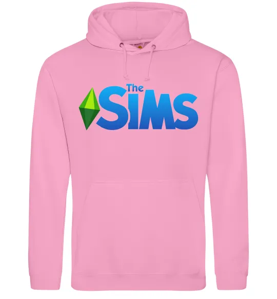 Жіноча толстовка (худі) The Sims logo Рожевий фото