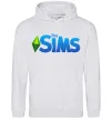 Женская толстовка (худи) The Sims logo Серый меланж фото