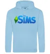 Жіноча толстовка (худі) The Sims logo Блакитний фото