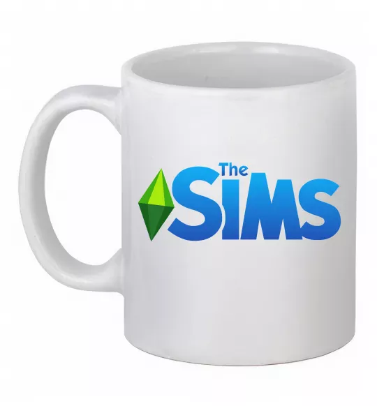 Чашка керамическая The Sims logo Белый фото