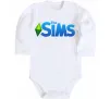 Детский боди The Sims logo Белый фото