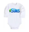 Дитячий бодік The Sims logo Білий фото