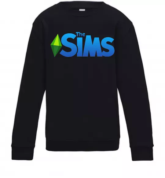 Дитячий світшот The Sims logo Чорний фото