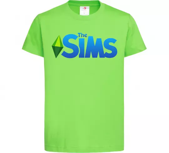 Детская футболка The Sims logo Лаймовый фото