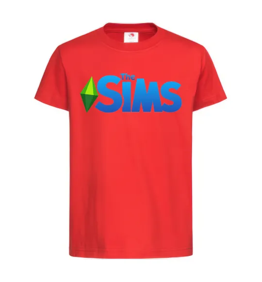 Дитяча футболка The Sims logo Червоний фото