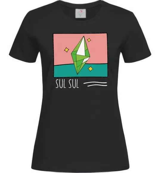 Жіноча футболка Sims Sul Sul Чорний фото