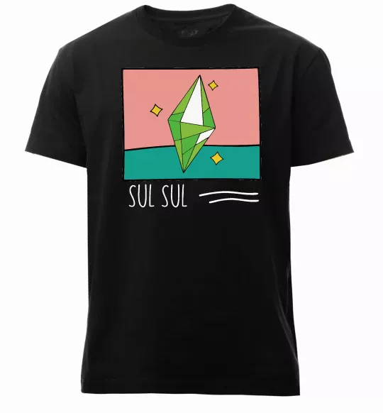 Мужская премиум футболка Sims Sul Sul Черный фото