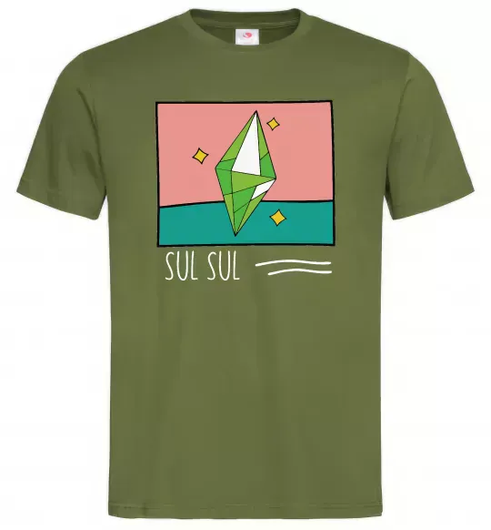 Мужская футболка Sims Sul Sul Оливковый фото