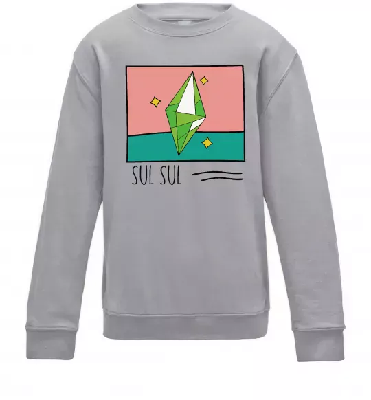 Детский Свитшот Sims Sul Sul Серый меланж фото