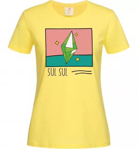 Жіноча футболка Sims Sul Sul Лимонний фото