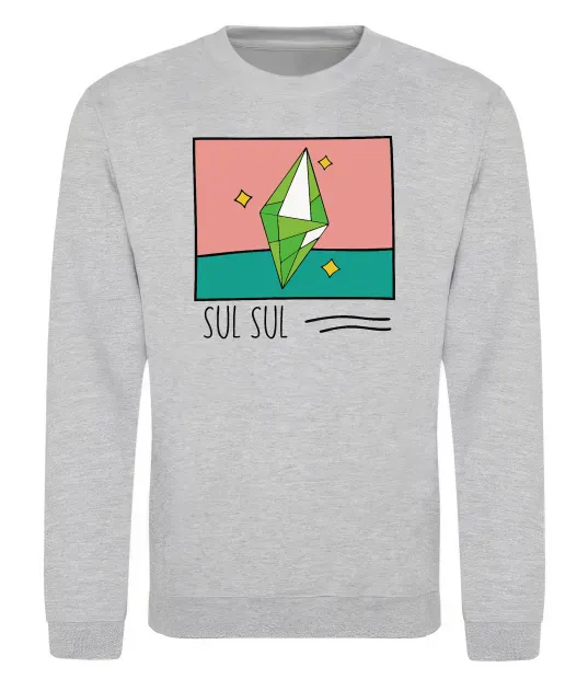 Свитшот Sims Sul Sul Серый меланж фото
