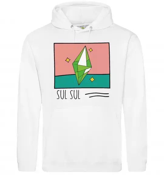 Чоловіча толстовка (худі) Sims Sul Sul Білий фото