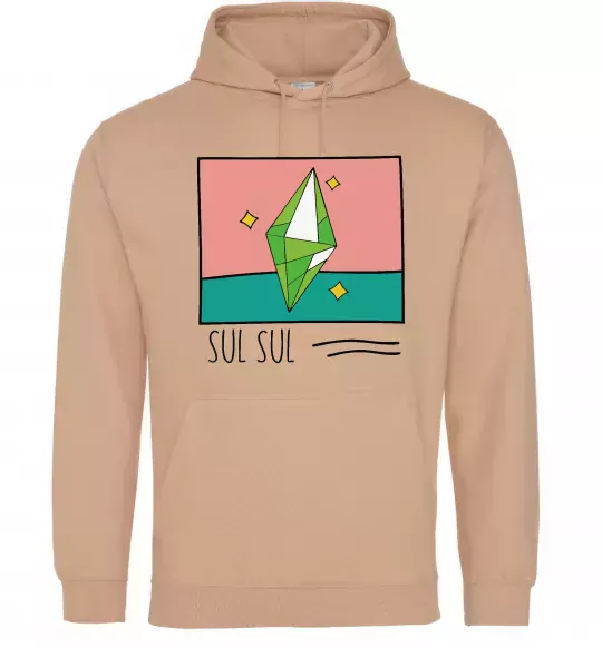 Чоловіча толстовка (худі) Sims Sul Sul Пісочний фото