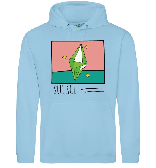 Чоловіча толстовка (худі) Sims Sul Sul Блакитний фото