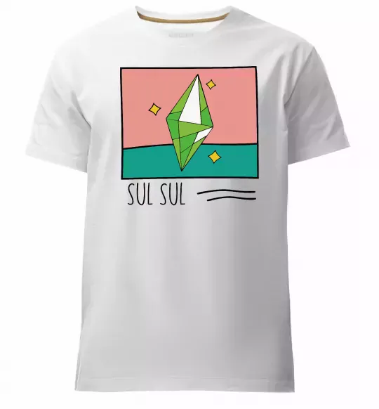 Мужская премиум футболка Sims Sul Sul Белый фото