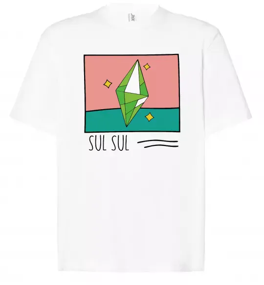 Футболка Оверсайз Sims Sul Sul Білий фото