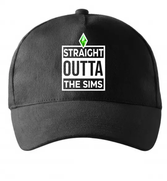 Кепка Straight outta the Sims Черный фото
