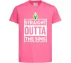 Детская футболка Straight outta the Sims Ярко-розовый фото