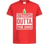 Детская футболка Straight outta the Sims Красный фото