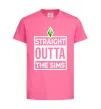 Дитяча футболка Straight outta the Sims Яскраво-рожевий фото