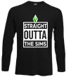 Лонгслив Straight outta the Sims Черный фото