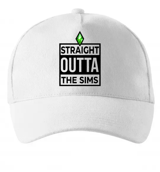 Кепка Straight outta the Sims Белый фото
