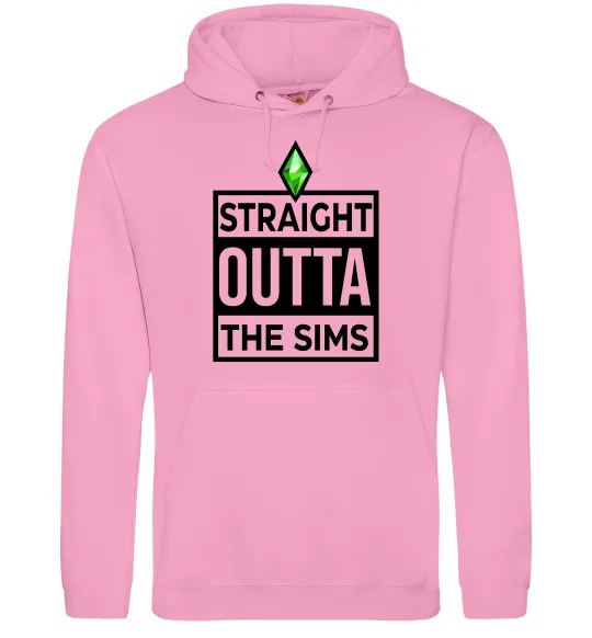 Чоловіча толстовка (худі) Straight outta the Sims Рожевий фото