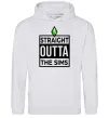 Чоловіча толстовка (худі) Straight outta the Sims Сірий меланж фото