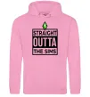 Жіноча толстовка (худі) Straight outta the Sims Рожевий фото