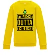Дитячий світшот Straight outta the Sims Сонячно жовтий фото