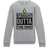 Дитячий світшот Straight outta the Sims Сірий меланж фото