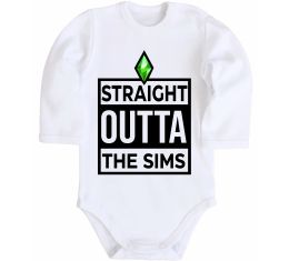 Дитячий бодік Straight outta the Sims
