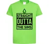 Детская футболка Straight outta the Sims Лаймовый фото