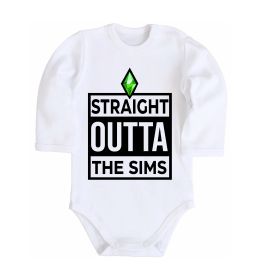 Дитячий бодік Straight outta the Sims