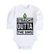 Дитячий бодік Straight outta the Sims Білий фото