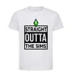 Дитяча футболка Straight outta the Sims Білий фото
