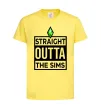 Дитяча футболка Straight outta the Sims Лимонний фото