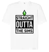 Футболка Оверсайз Straight outta the Sims Білий фото