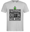 Мужская футболка Straight outta the Sims Серый фото