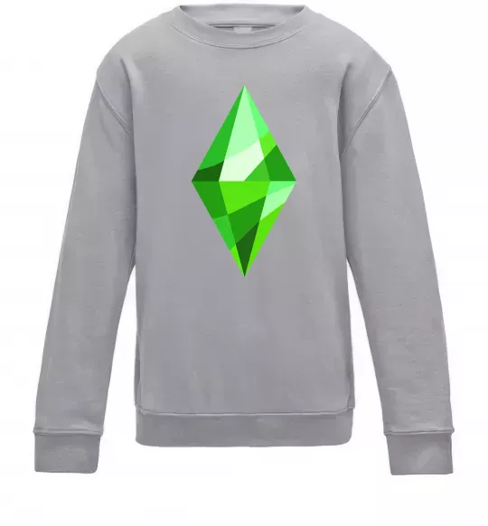 Детский Свитшот Plumbob Серый меланж фото