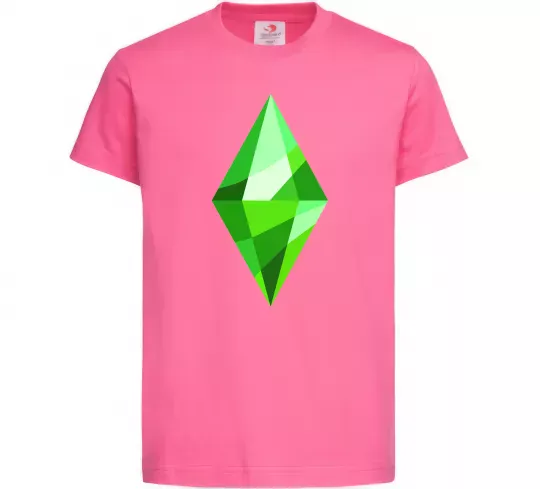 Детская футболка Plumbob Ярко-розовый фото