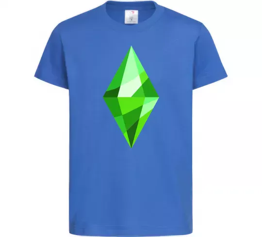 Детская футболка Plumbob Ярко-синий фото