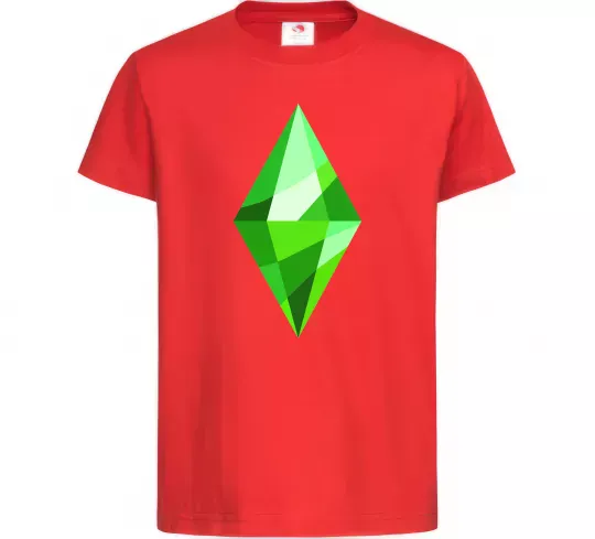 Детская футболка Plumbob Красный фото