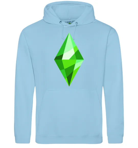 Чоловіча толстовка (худі) Plumbob Блакитний фото