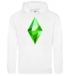 Женская толстовка (худи) Plumbob Белый фото