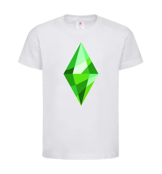 Дитяча футболка Plumbob Білий фото