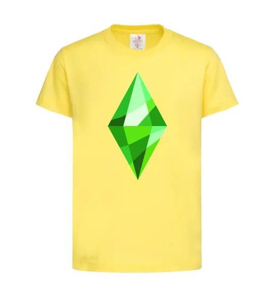 Дитяча футболка Plumbob Лимонний фото