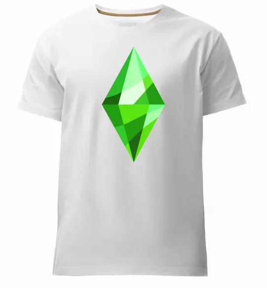 Чоловіча преміум футболка Plumbob Білий фото