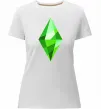 Женская премиум футболка Plumbob Белый фото